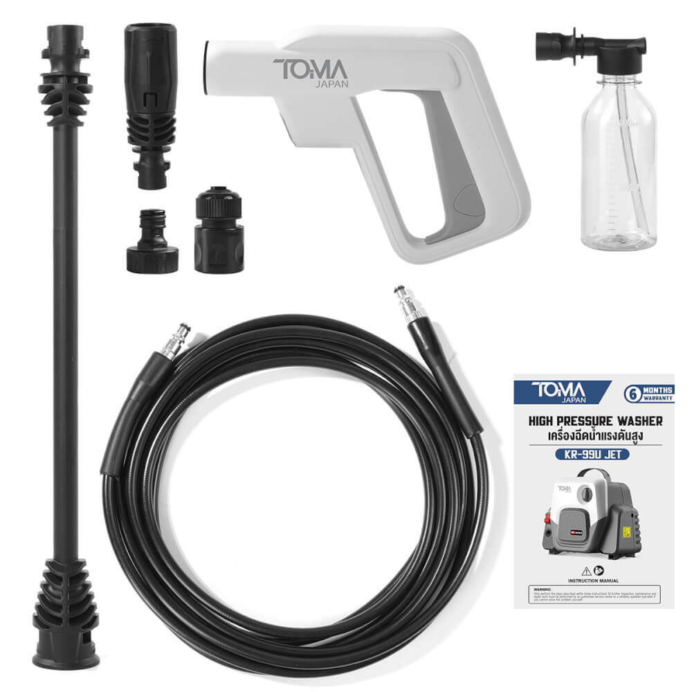 เครื่องฉีดน้ำแรงดันสูง TOMA JAPAN รุ่น KR-99U-JET 400 บาร์ 3800 วัตต์